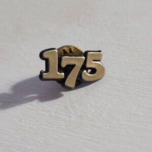 One Seventy Five Number 175 Vintage Lapel Pin